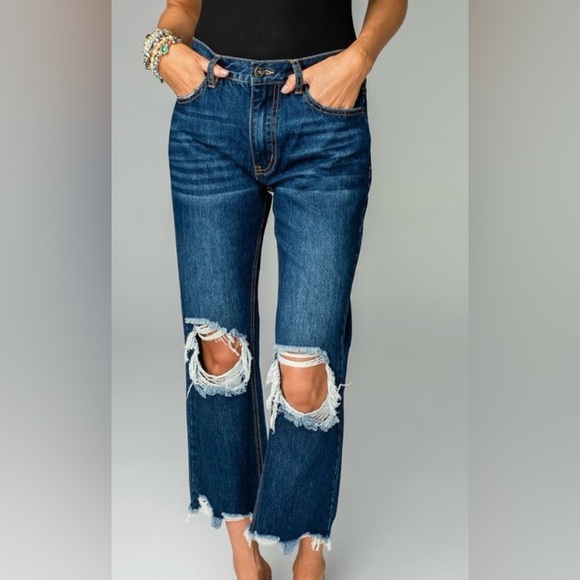 Buddy Love Denim - Buddy Love Rosco Distressed Jeans women’s size 31 Denim blue
